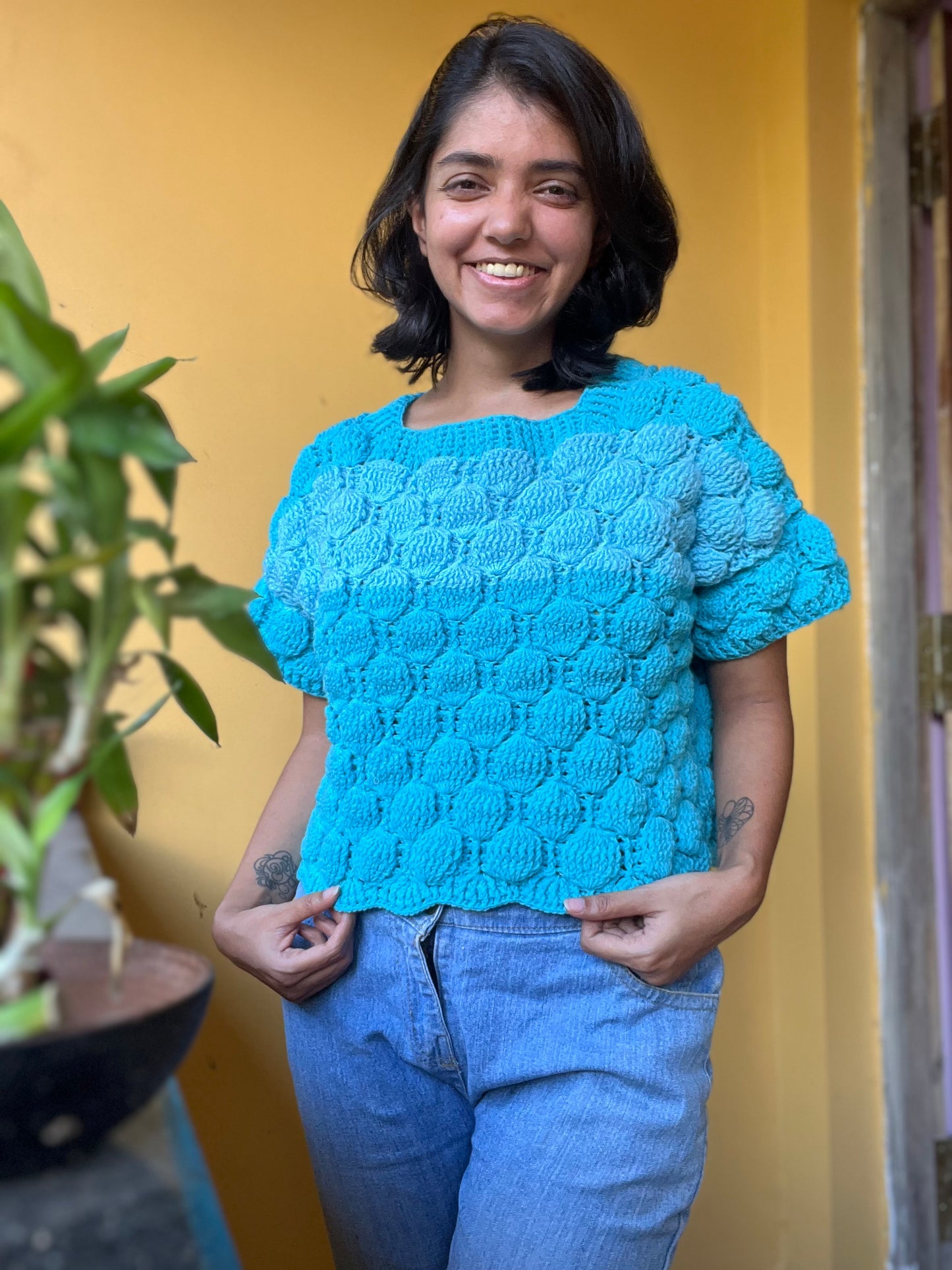 CROCHET PATTERN - BUBBLY JUMPER