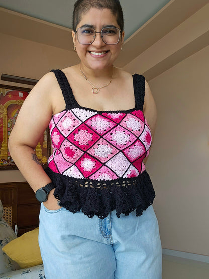 CROCHET PATTERN - GRANNY PEPLUM