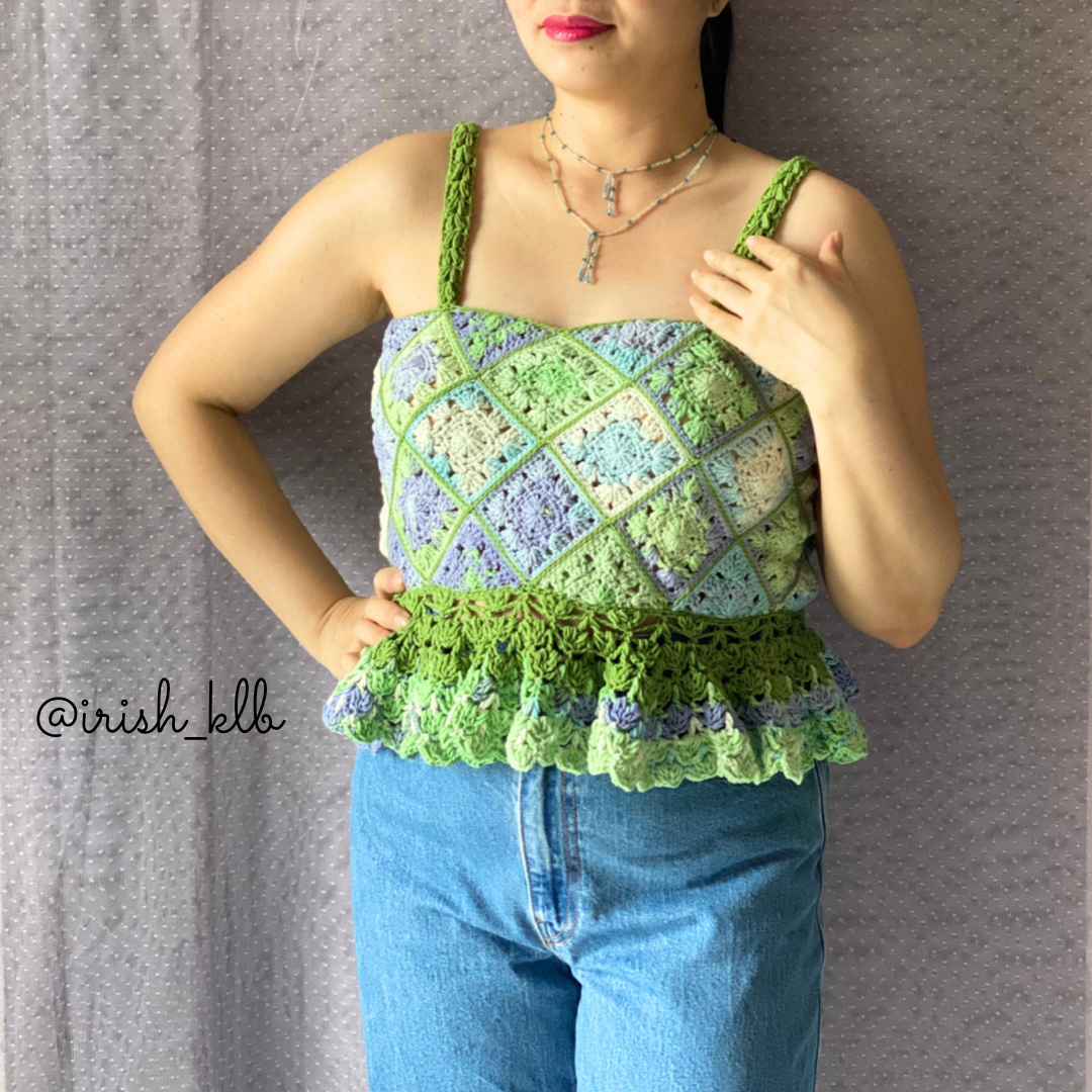 CROCHET PATTERN - GRANNY PEPLUM