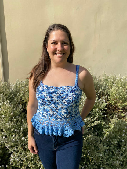 CROCHET PATTERN - GRANNY PEPLUM