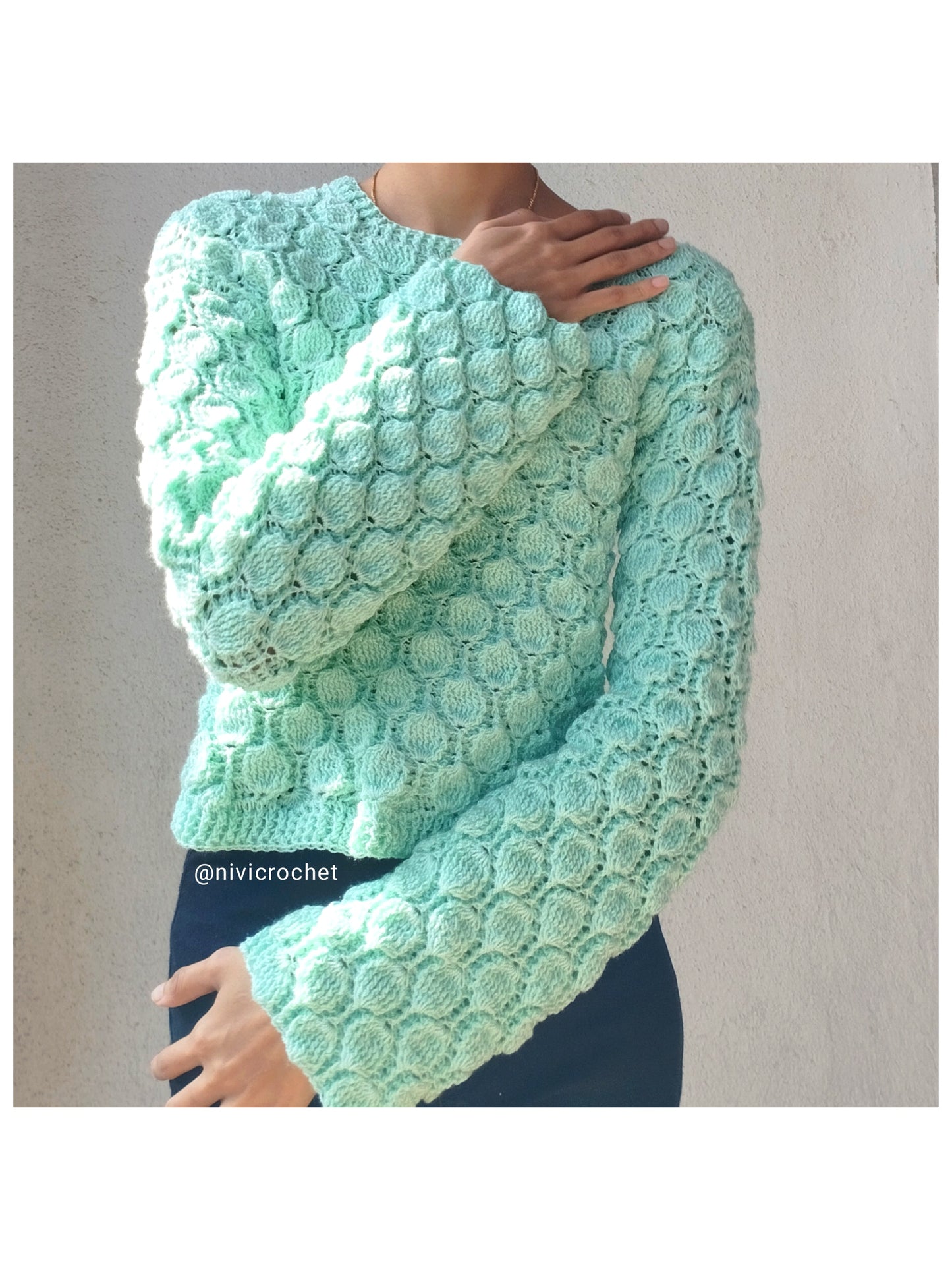 CROCHET PATTERN - BUBBLY JUMPER