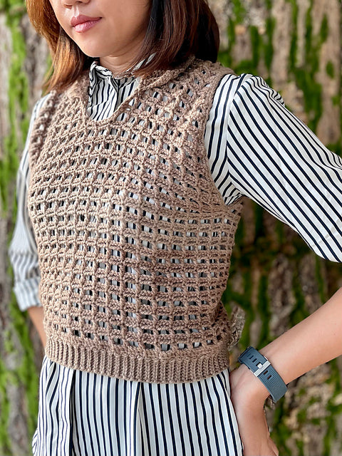 CROCHET PATTERN - MESHY G VEST