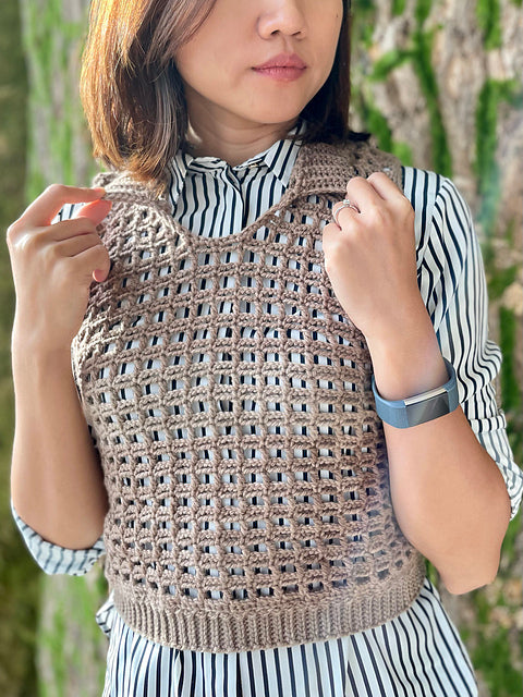 CROCHET PATTERN - MESHY G VEST