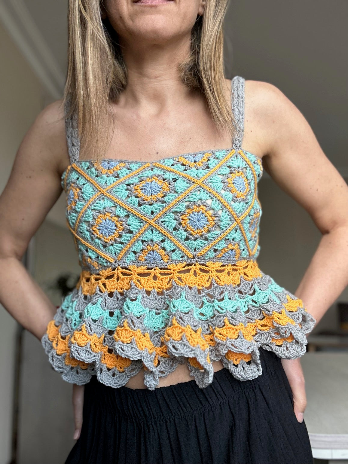 CROCHET PATTERN - GRANNY PEPLUM