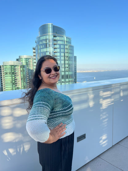 CROCHET PATTERN - SOUTHERN LIGHTS TOP