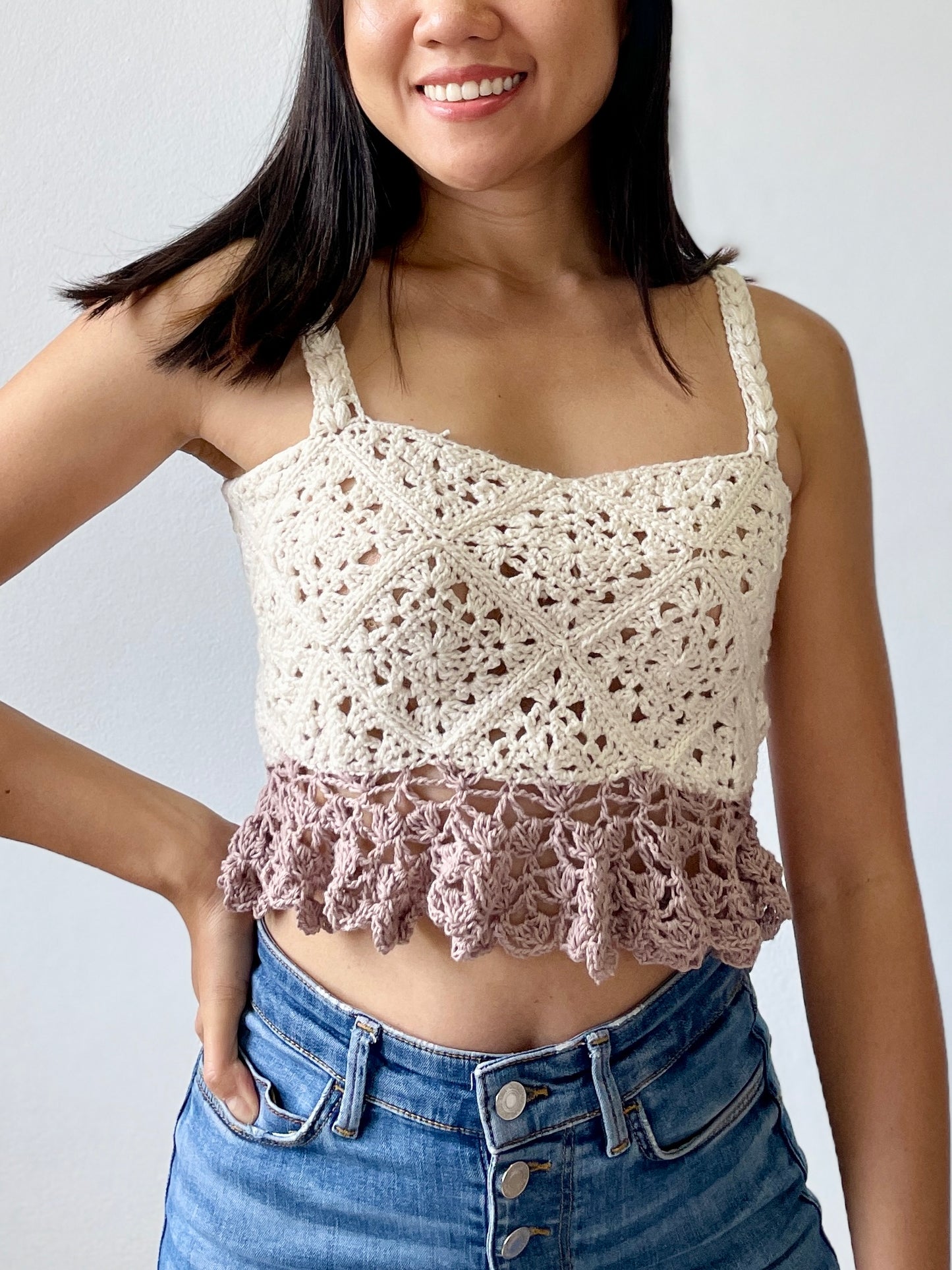 CROCHET PATTERN - GRANNY PEPLUM
