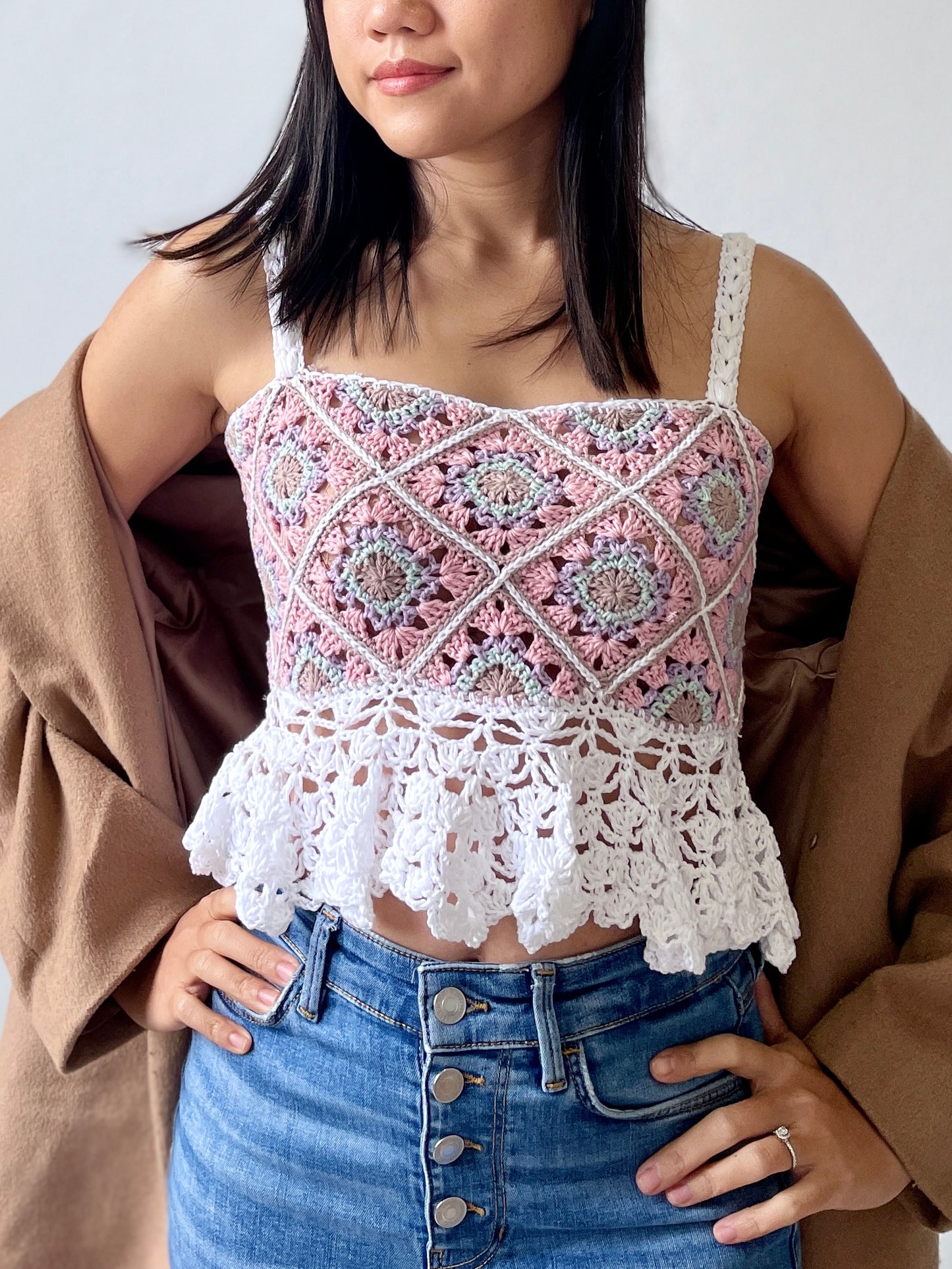 CROCHET PATTERN - GRANNY PEPLUM