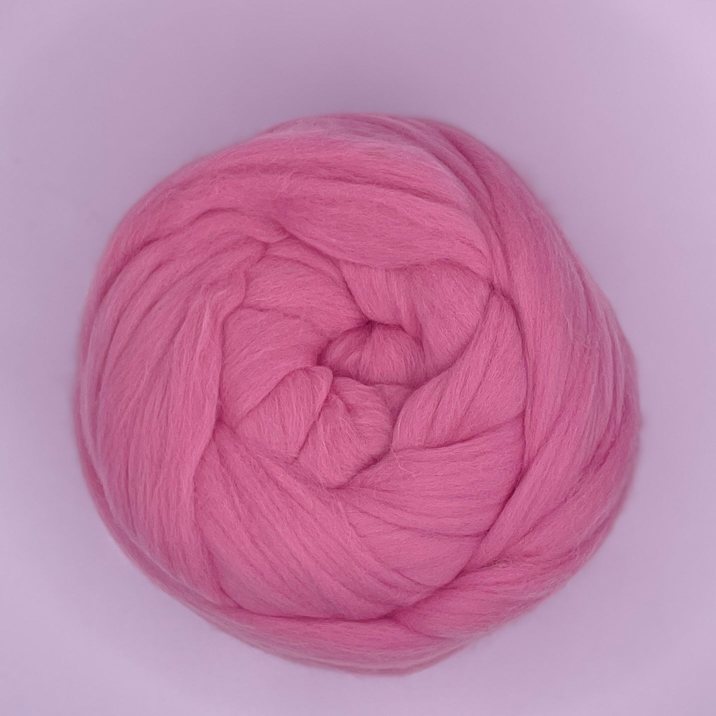 100% Australian Merino Chunky Jumbo Dream Pink Blush Yarn, single ball bottom view