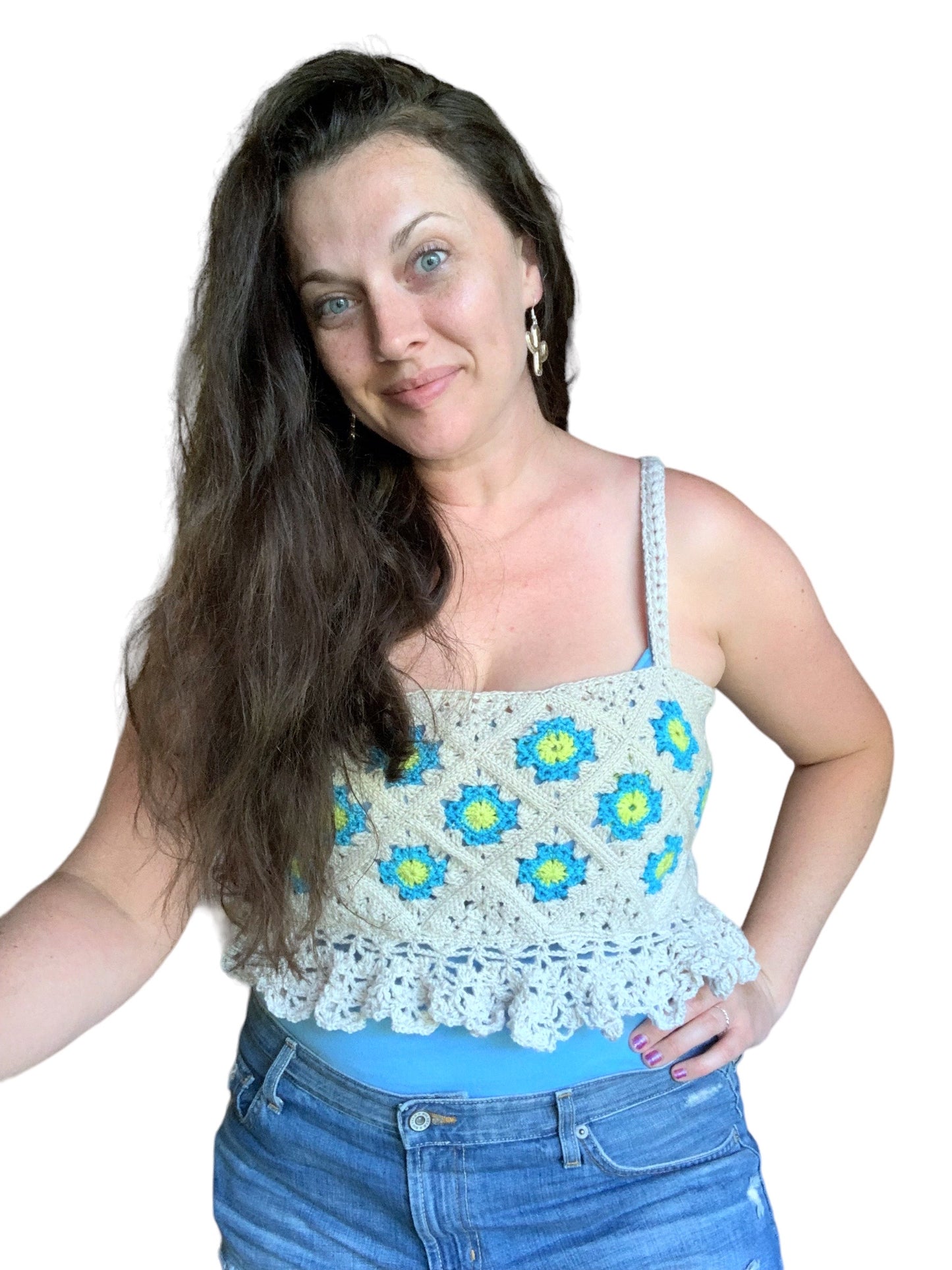 CROCHET PATTERN - GRANNY PEPLUM