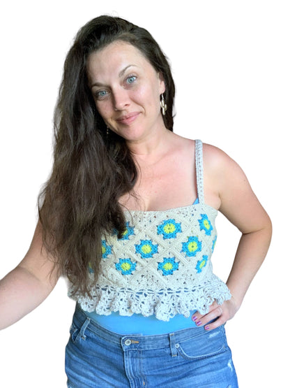 CROCHET PATTERN - GRANNY PEPLUM