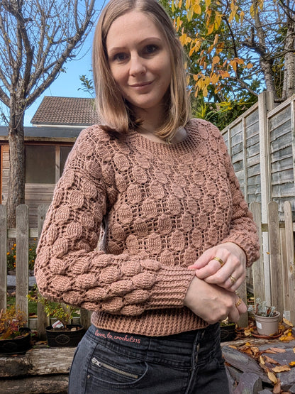 CROCHET PATTERN - BUBBLY JUMPER